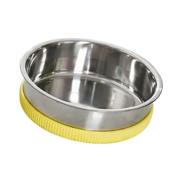 Dispensador de Alimentos para Gatos jinwen Antideslizante Amarillo