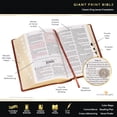 thumbnail image 3 of KJV Holy Bible, Giant Print Standard Size Premium Full Grain Leather Red Letter Edition - Thumb Index & Ribbon Marker, King James Version, Burgundy/Mahogany, 3 of 7