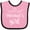 Pink and Black, variant on Inktastic Meemaw Girl Granddaughter Girls Baby Bib