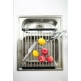 thumbnail image 2 of YBM Home Roll Up Dish Drying Rack Stainless Steel, Silver 1206, 2 of 5