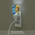 thumbnail image 4 of KLL vintage Starry Sunflower for Night Lights,Auto Sensor Night Lamp Plug in Night Light with Dusk-to-Dawn Light Sensor LED Nightlightfor Adults & Kids Room/Bedroom/Hallway, 4 of 7