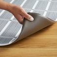 thumbnail image 4 of TOWN & COUNTRY BASICS Comfort Plus Windowpane Plaid Anti Fatigue Comfort Mat, Kitchen Runner Mat, Standing Desk Mat, Dorm Room Rug, Non-Slip Backing, Dark Grey, 18"x55", 4 of 12