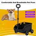 thumbnail image 3 of Pet Stroller Dog Cart, 4 Wheels Folding Small Dogs Cats Stroller, Pet Strolling Cart for Travelling Shopping Walking Playing, 3 of 8