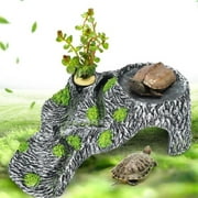 Volkmi Turtle sunning turtle table resin to avoid cave water turtle tank landscaping Brazilian tortoise sunning back table perched climbing large