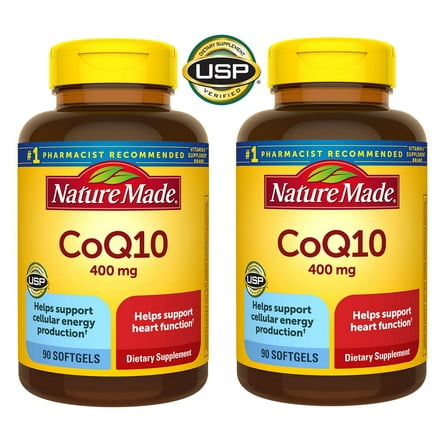 2 Pack | Nature Made CoQ10 400 mg., 90 Softgels