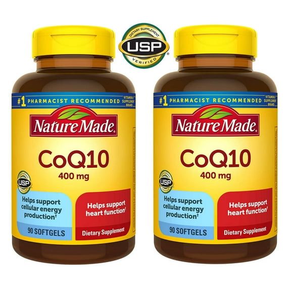2 Pack | Nature Made CoQ10 400 mg., 90 Softgels