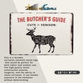 thumbnail image 2 of Cuts Of Venison Butcher's Guide Metal Sign Hunting Cabin Decor Restaurant Man Cave Bar Pub Wall Art, 2 of 8