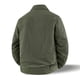 thumbnail image 4 of Blusa y camisa de manga larga con cuello vuelto para hombre, moda masculina, fina, color liso, manga larga, cuello, botón, bolsillo, abrigo grande, poliéster, parte superior, 4 of 9