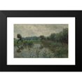 thumbnail image 2 of Willem Roelofs 18x13 Black Modern Framed Museum Art Print Titled - Water Meadows on the River Ijssel (1870 - 1897), 2 of 5