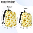 thumbnail image 2 of Honeii Ducky Cartoon Print Canvas Backpack for School & Outdoor,Laptop Excursion Backpack,Notebook School Bookbag For Men Women,for Work, Travel, and Everyday Use-Small, 2 of 5