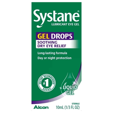 SYSTANE Anytime Protection Lubricating Gel Eye Drops for Dry Eyes Symptoms, 10mL