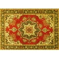 thumbnail image 1 of Ahgly Company Indoor Rectangle Medallion Yellow Traditional Area Rugs, 7' x 10', 1 of 4
