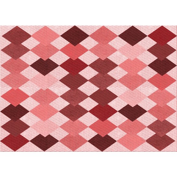 Ahgly Company Machine Washable Indoor Rectangle Transitional Pastel Pink Area Rugs, 5' x 7'
