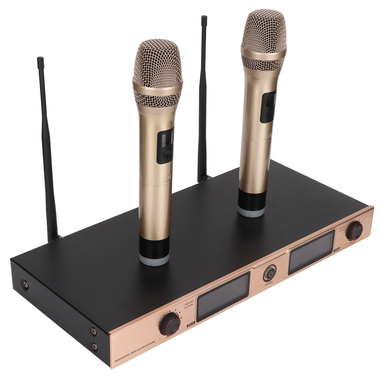 Mezclador Karaoke Rockville RKI60 Con 2 Micrófonos Inalámbricos - Perfecto Para Cine En Casa