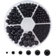 thumbnail image 1 of 1113 miniperlas sin agujeros, 6 tamaños, perlas de imitación sin perforar, 2,5/4/5/6/7/8 mm, perlas negras sueltas., 1 of 9