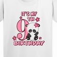 thumbnail image 4 of Inktastic It's My Ninth Birthday with Panda Bear Youth T-Shirt, 4 of 5