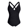 thumbnail image 4 of Baqcunre Plus Size Swimsuit for Women, Women Solid Print Bikini One Piece Swimwear Push-Up Swimsuit Bathing Suit, Swim Suits for Women 2024, One Piece Swimsuit Women Black L, 4 of 6