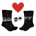 thumbnail image 1 of Calcetines Wall-e Y Eva San Valentín Algodón Moda 2 Pares, 1 of 3