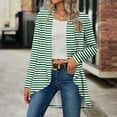 thumbnail image 2 of Jtjvou Casual Loose Lightweight Cardigan for Women Plus Siz High Low Hem Soft Thin Cardigans Tops Open Front Breathable Cover Ups Dusters Trendy Long Sleeve Green XXL, 2 of 7