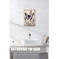 thumbnail image 4 of Retro Vintage Garden Lavender Flower and Butterfly Wall Art, Flower Aluminum Sign 5.5x8 Inches, Antique Wall Plaque Retro Art Decoration for Home Club Cabin Garage Store Bar Cafe Farm, 4 of 6