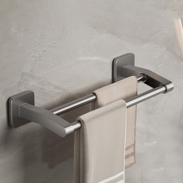 Feltree Double Towel Bar 11 Inch, 304 Stainless Steel Wall Mounted Towel Rack, Brushed Nickel Finish, Rustproof Bathroom Storage Organizer for Kitchen and Bath