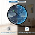 thumbnail image 5 of Voice Activated Clock with Glow Light 12 Inch Large Silent Wall Clock Battery Operated for Home Decor Strong Mountain Peak, 5 of 8