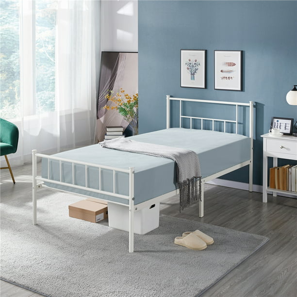 Footboard Metal Twin Bed, Spindle Twin Bed Frame