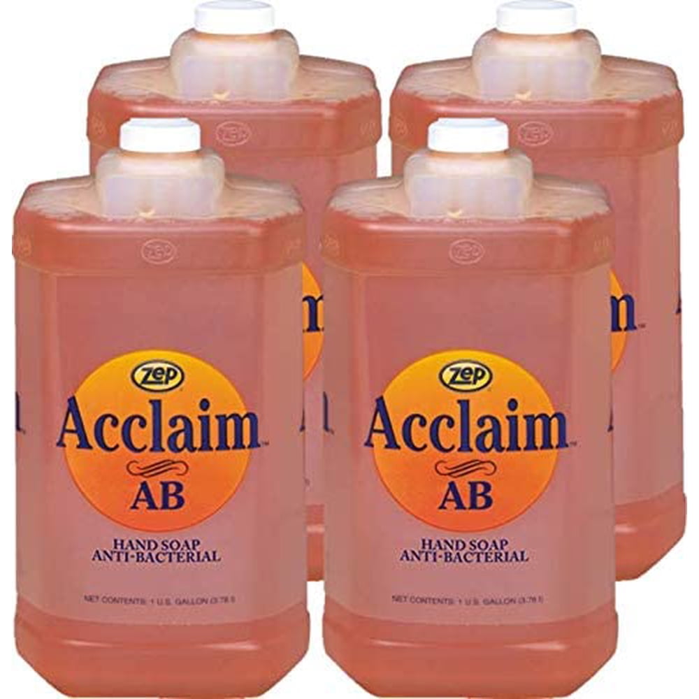 Zep Acclaim Liquid Antibacterial Hand Soap 1 Gallon 314924 (Pack of 4)