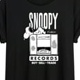 thumbnail image 3 of Peanuts - Snoopy Records - Juniors Ideal Flowy Muscle T-Shirt, 3 of 6