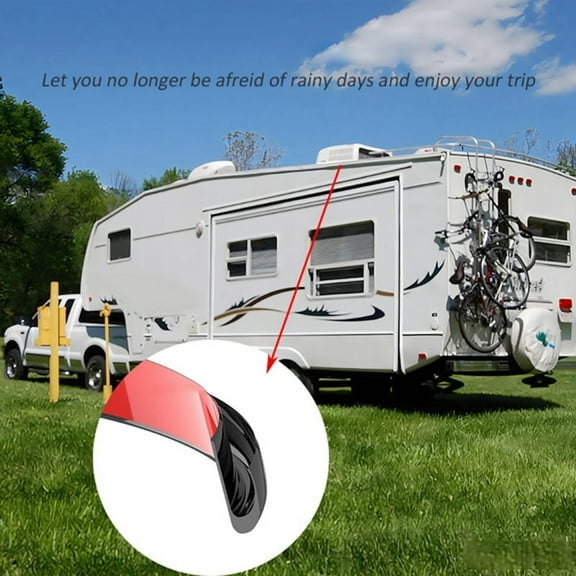 RV Caravan Roof Rainwater Gutter PVC Water Channel Easy Install Motorhome Roof Dra G1254
