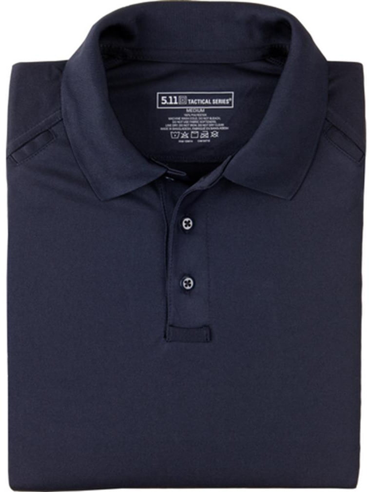 5.11 Tactical Men's Performance Short Sleeve Polo, 100% Polyester, Moisture  Wicking, Dark Navy, 5XL, Style 71049T