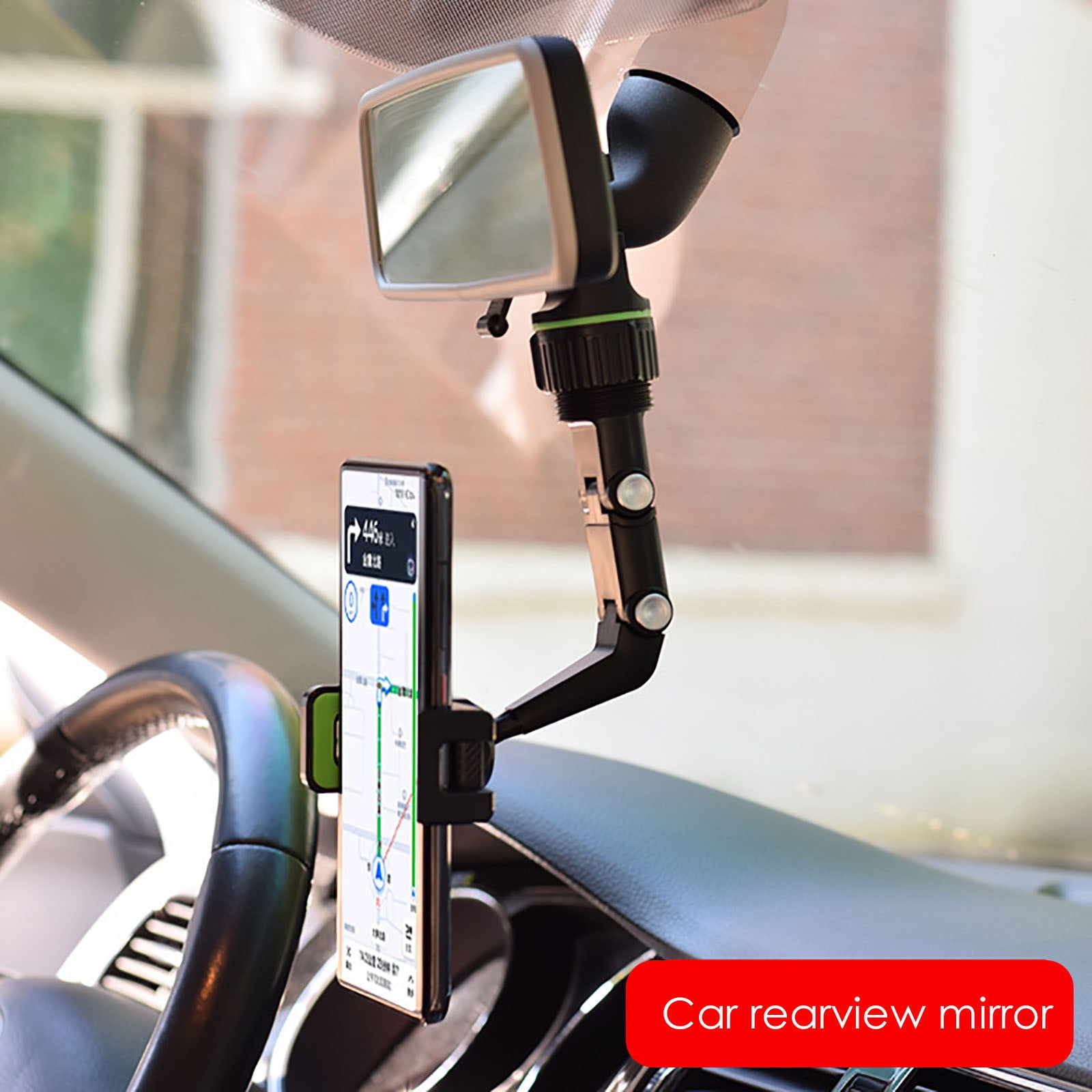 Car Rear View Mirror Handyhalterung, 360° Upgrade Verstellbarer