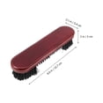 thumbnail image 2 of SHINYPASING Ensemble de 2 Brosses pour Table de Billard Rouges en Bois Nettoyeur de Table de Billard avec Poils de Haute Qualité, 2 of 6