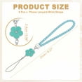 thumbnail image 2 of Uxcell Phone Lanyard Wrist Straps, Creative Braided Flower Phone Charm Straps Wrist Lanyard for Phone Case Camera Keychain Hand Blue, 2 of 7