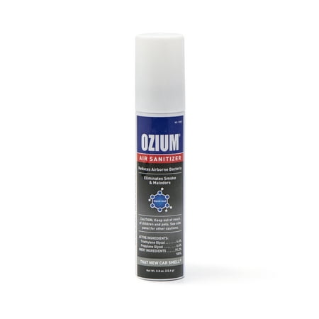OZIUM® Air Sanitizer Spray, .8 oz, That New Car (Best Way To Keep Car Smelling Fresh)