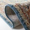 thumbnail image 5 of SAFAVIEH Silverado Ormonde Oriental Polyester Area Rug, Blue/Rust, 6'4" x 6'4" Square, 5 of 8