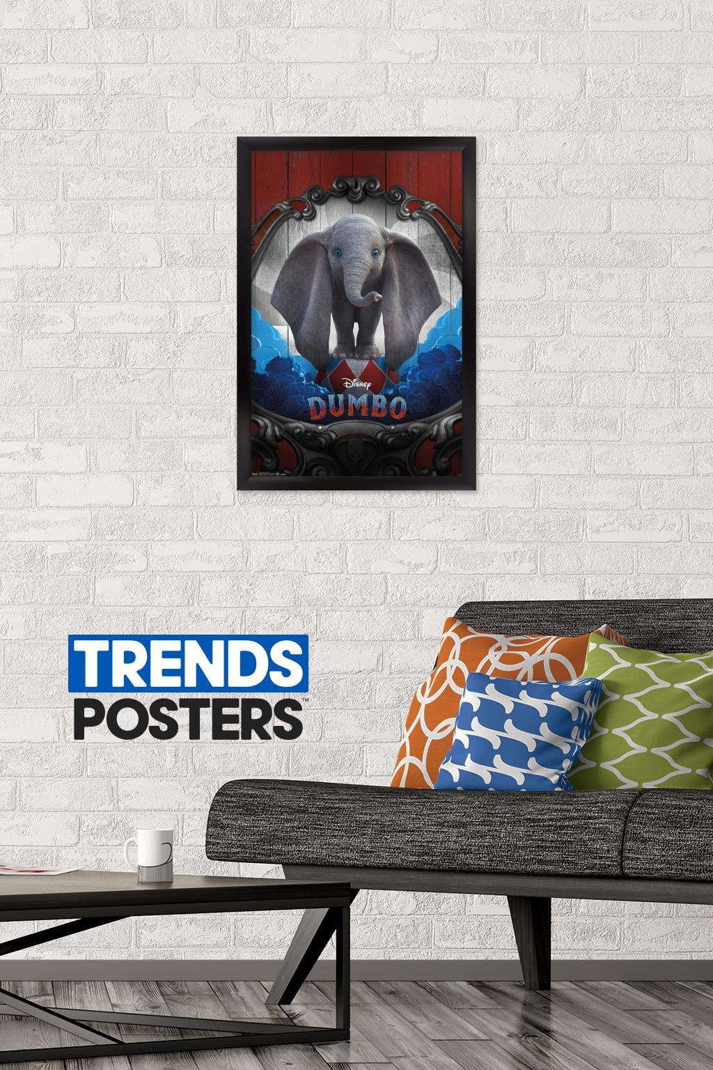 Disney Dumbo - One Sheet Wall Poster, 14.725" x 22.375", Framed