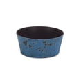 thumbnail image 2 of Contemporary Home Living 9.5" Rustic Blue Round Tapered Planter, 2 of 3