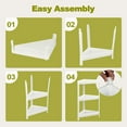 Gymax 2PCS 3 Tier Detachable Floor Corner Shower Shelf Counter Corner Storage Rack