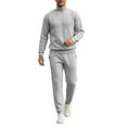 thumbnail image 2 of Kakii Men's Turtleneck Sweater Set, Long Sleeve Knit Top & Pants Matching Outfit, Winter Loungewear, 2 of 9