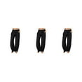 thumbnail image 4 of Pantalones de Poliéster Qarigey Plisados Cintura Alta Informales para Mujer Verano Negro, 4 of 6