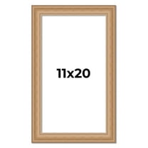 11x20 Frame Charleston Honey Brown Solid Wood Picture Frame Width 1.75 Inches | Interior Depth 0.5