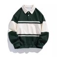 thumbnail image 4 of toraway Ensemble Chandail en Molleton Fille Surdimensionné Chandail en Molleton Col Rabattu Boutonné Manches Longues Pull-Over Automne 2024 Style Décontracté Universitaire Mode Top TTTG, 4 of 4