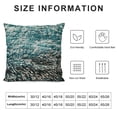 thumbnail image 5 of BANET Faux Fur Body Pillow Cover, Bed Pillow Case with Zipper, Turquoise Print Soft Long Pillow Sham, Hug Pillow for Bedroom Home Decoration 20x20in, 5 of 5
