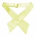thumbnail image 3 of TOPTIE Nœud Papillon Croisé Ajustable en Polyester pour Uniforme Scolaire pour Femmes, Jaune, 3 of 10
