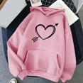 thumbnail image 4 of POTETI Womens Casual Hoodies Long Sleeve Hooded Sweatshirts Pullover Tops, 4 of 4
