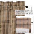 thumbnail image 6 of VHC Brands Sawyer Mill, Farmhouse Curtain Panels, Plaid, Charcoal, 96x40, Set of 2, 6 of 11