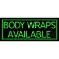 thumbnail image 1 of Body Wraps Available LED Neon Sign 13 x 32 - inches, Black Square Cut Acrylic Backing, with Dimmer - Bright and Premium built indoor LED Neon Sign for Spa interior decor and storefront., 1 of 7