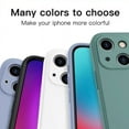 thumbnail image 3 of Original Square Liquid Silicone Phone Case For iPhone 14 13 12 Pro Max Mini Plus SE 2023 Shockproof Back Cover, 3 of 5