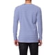 thumbnail image 3 of Camiseta de rayas de manga larga para hombre INSPIRE CHIC, cuello redondo, básica, talla 2XL, azul, 3 of 6